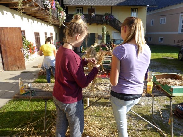 Erntekrone binden & Erntedankfest